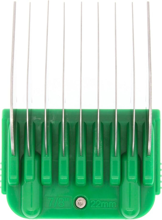 22mm 7/8" Animal Clipper Guard Attachment (Not Compatible on 5-in-1 Blade) for A5 Series Clippers |Stainless Steel Blade for Dog Groomers| Snap-On/Off Guard Combs for Dog Grooming (Standard COMB22MM)