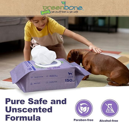 Calming Dog Wipes - Lavender Scented - 150 Wipes