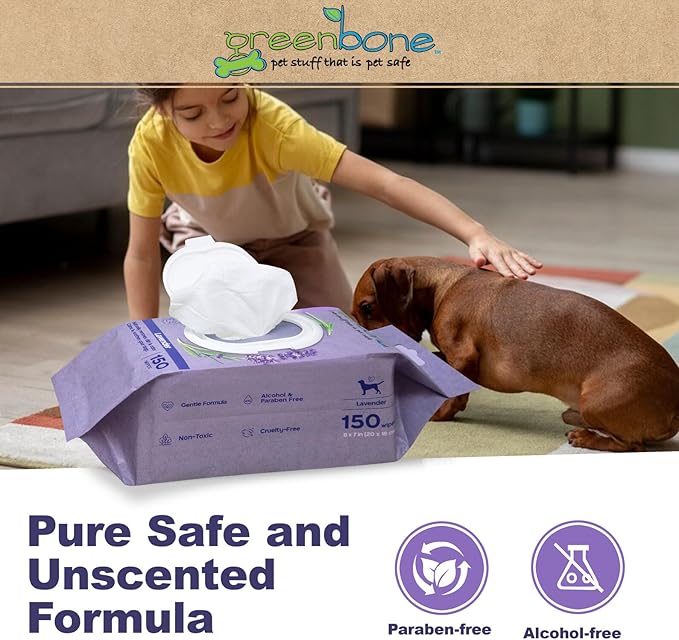 Calming Dog Wipes - Lavender Scented - 150 Wipes