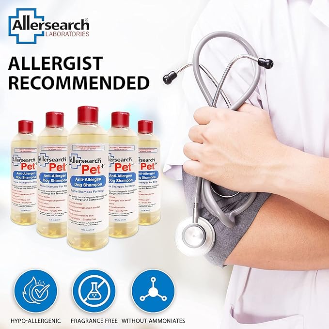 Allersearch Pet+ Anti-Allergen Shampoo, 128 oz