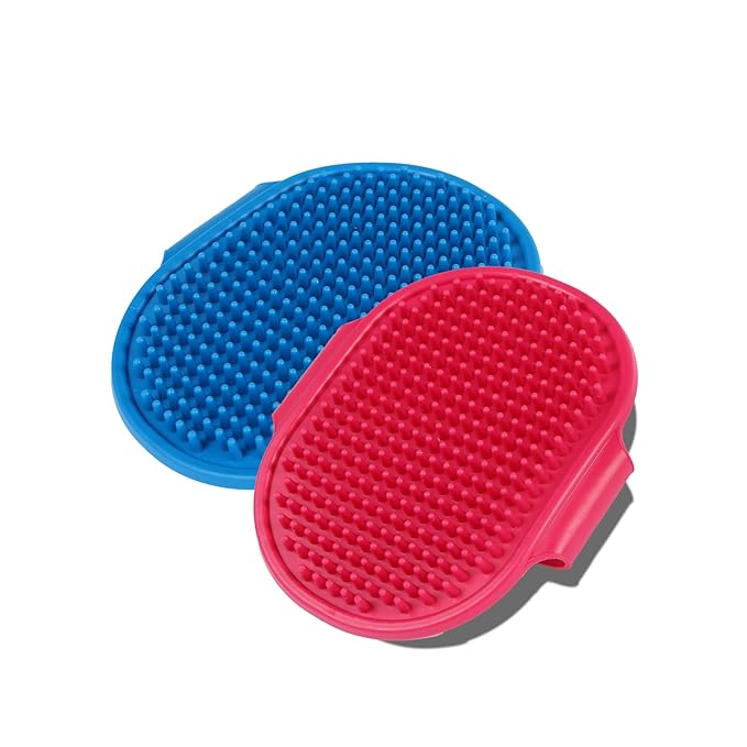 Dog Brush - Premium Dog Bath Brush, Ideal Dog Brush for Short Haired Dogs, Gentle Pet Grooming Tool, Effective for Removing Loose Fur and Dirt in Bath Time, Easy to Clean