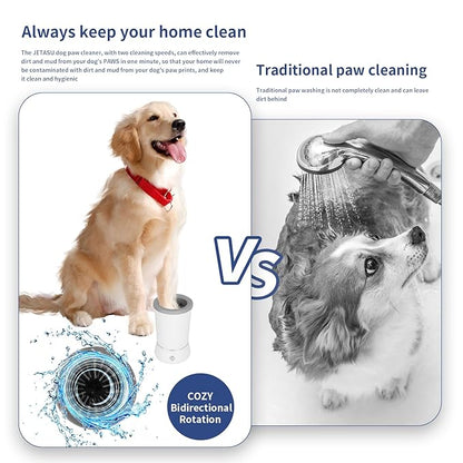 Dog Paw Cleanerï¼_utomatic paw cleaner For dogs, Type-c Charging, Designed For Small To Medium Sized Dogs ï¼_asy To Carryï¼_eeps Homes Clean(white)