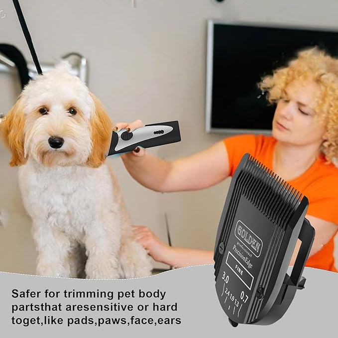 Adjustable 5 in 1 Blades Compatible with WAHL Arco,Bravura .Chromadoï¼_reativaï¼_igura Dog Clippers for Dogs Grooming(Black/3PC)