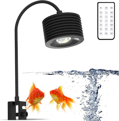 Lominie Aquarium Plant Light LED Aquarium Light Nano Freshwater Fish Tank LED Light for Refugium Planted Tank with Gooseneck
