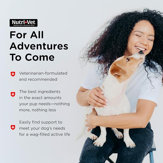 Nutri-Vet Multi-Vite Chewables for Adult Dogs, Daily Dog Vitamins & Minerals, Supports Balanced Diet, Pet Multivitamin, Supports Joint, Immune, and Cardiovascular Health in Canines, 60 Count