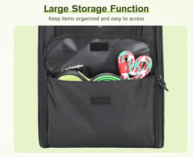 Pecute Cat Backpack Carrier, Small Dog Backpack Carrier, Pet Backpack Carrier for Cats Dogs Puppy Kitten, Cat Carrier Bag Carrying for Travel Hiking Bike Riding Walking Outdoor,Black