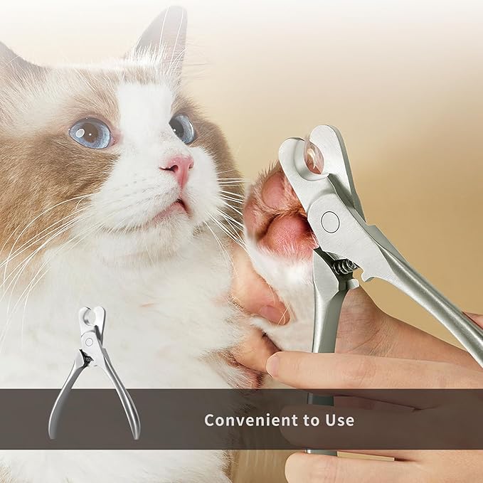 Dog Nail Trimmers & Cat Nail Clipper, Heavy Duty Stainless Steel Claw Clippers for Large Dogs & Indoor Cats, Dog Toenail Clippers with Nail File - Professional Grooming Tool for Dogs, Cats, Small Pets