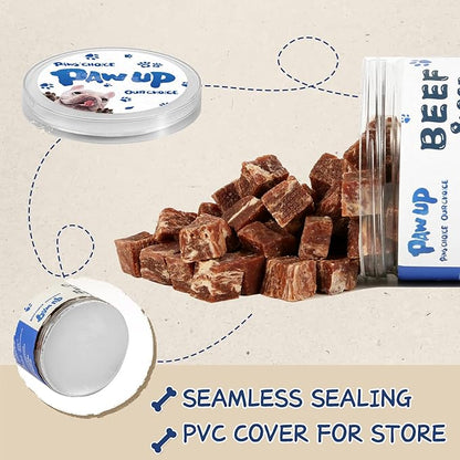 Dog Treats Training Rewards, Beef Cod Cubes, 1% Taurine Added, 12.5 oz, Rawhide Free, Grain Free, Low Fat Dog Training Rewards and Snacks, No Additives