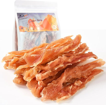 ASMPET Chicken Jerky Dog Treats Chews, Made with 100% Real Chicken Breast (10.6 oz)