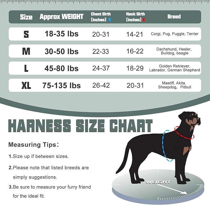 Auroth Tactical Dog Harness for Small Medium Large Dogs No Pull Adjustable Pet Harness Reflective K9 Working Training Easy Control Pet Vest Military Service Dog Harnesses Small Grey Camo