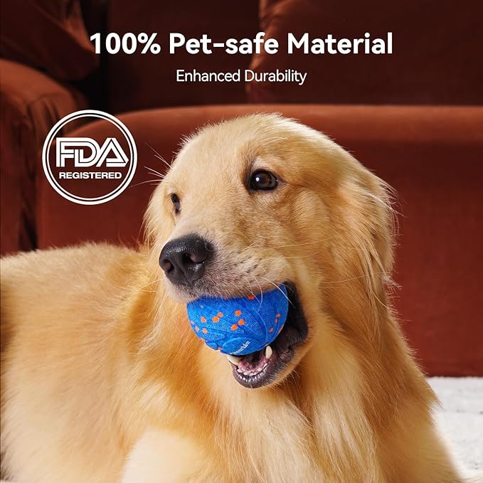 【New Material】Cheerble Smart Interactive Dog Toy, Wicked Ball AIR, Automatic Moving, Bouncing, and Rotating Ball, E-TPU Material, IPX7 Waterproof Rating, Active Rolling Ball for Medium and Large Dogs