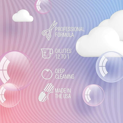 2 in 1 Dog Shampoo and Conditioner for Pets, Gallon - Naturally Derived Ingredients, Eliminates Smelly Pet Odors, Moisturizes and Nourishes, Cleans and Conditions, Bulk Refill Size 128 oz