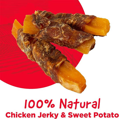 Chicken & Sweet Potato Jerky Tender Dog Treats, High Protein, Low Fat, No Artificial Colors, 16 oz