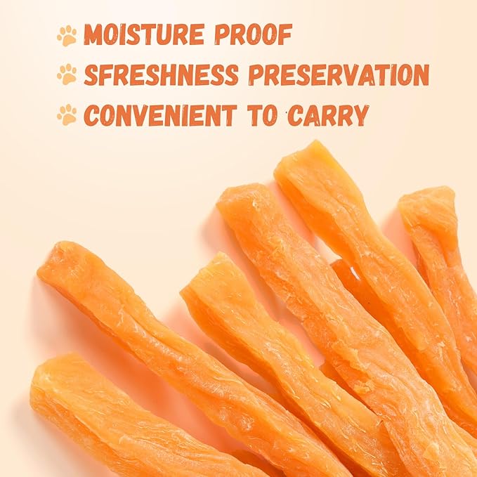 Sweet Potato Dog Treats, Healthy Low Fat Dog Chews Rawhide Free Grain Free Training Treats for Small Medium Large Dogs 27-31 Counts