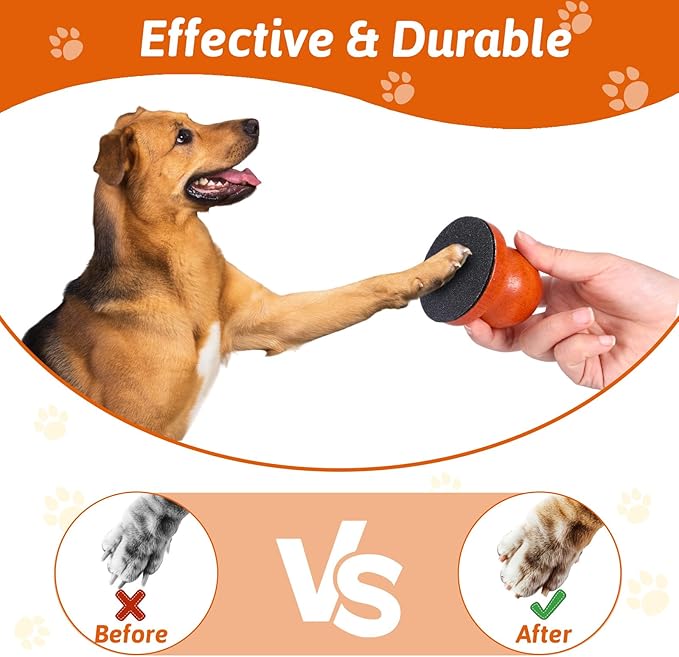 Dog Nail Scratch Board for Dogs, Dog Nail File Board, Dog Scratch Pad for Nails, Handhold Nail File for Dogs, Cat Nail File,Dog Nail Board for Dogs,Pet Nail File with 3 Pcs Replaceable Sandpaper(Wood)