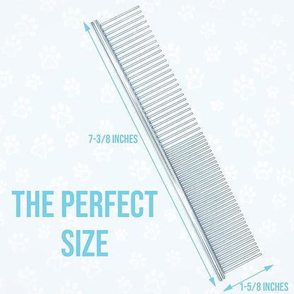 Doodle Brush for Dogs - Finishing Metal Dog Comb for Goldendoodles, Labradoodle, Poodle, Metal Comb for Dogs for Grooming, Doodles Grooming Combs for Dog Hair, Cockapoo and Doodle Combs for Groomer