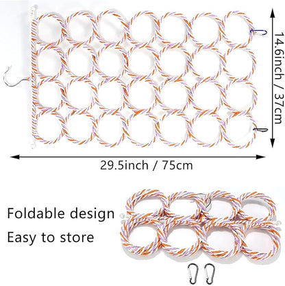 2 Pcs Rat Climbing Net Toy for Cage, Bird Hemp Rope Perch Swing, Ladder Bridge Hanging Hammock, Small Animal Activity Toy for Mouse, Mice, Parrot, Bird (Random Color)