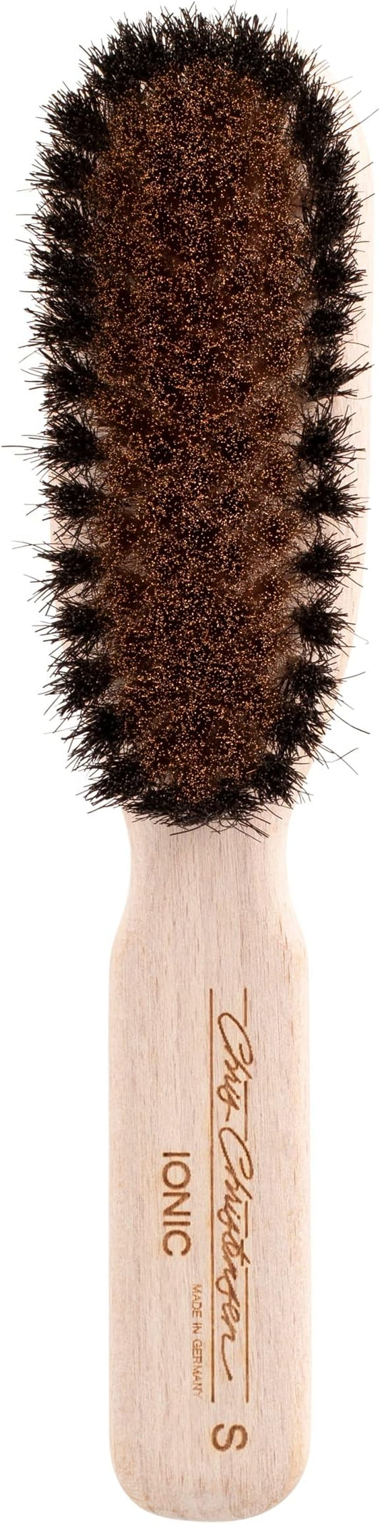 Chris Christensen Original Ionic Boar/Brass Dog Brush, Groom Like a Professional, Boar/Brass Bristles, Beech Wood Handle, Distributes Natural Oils Making for a Healthy Coat