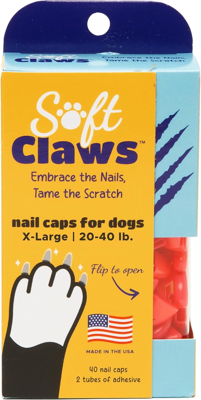 Soft Claws Dog and Cat Nail Caps Take Home Kit, X-Large, Pink
