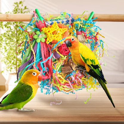 Bird Toys For Cockatiels, Tyotrbs Bird Toys For Conures Parakeet Toy BirdsToy For Parrots Birds Foraging Toy ParrotToys BirdCage Accessories Lovebird Cage Accessories for Small Birds