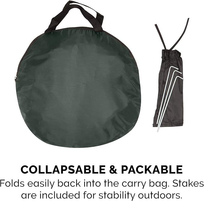 Furhaven Portable Dog Playpen Cat Tent, Pet playground/kennel foldable indoor outdoor zippered puppy crate - Hunter Green, Small