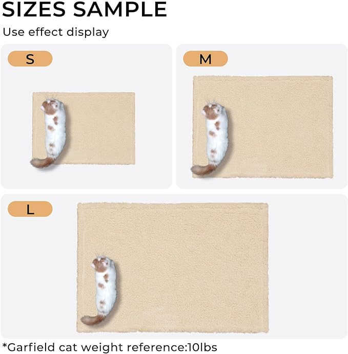 Luciphia Premium Fleece Dog Puppy Blanket Soft Pet Sherpa Calming Cat Blanket Throw for Small Medium Dog Cat(Beige,41x31 inches)