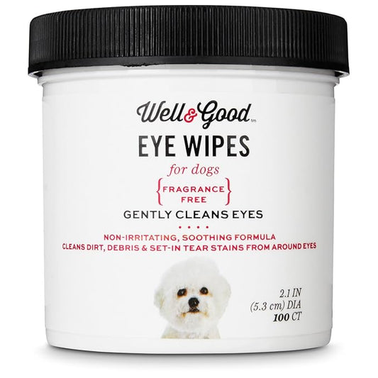 Well & Good Dog Eye Wipes, Pack of 100 Wipes
