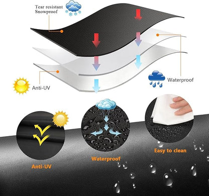 8' x 4' Replaceable Dog Kennel Cover 420D Heavy Duty Waterproof Dog Kennel Canopy Cover - Black (Includes cover only)