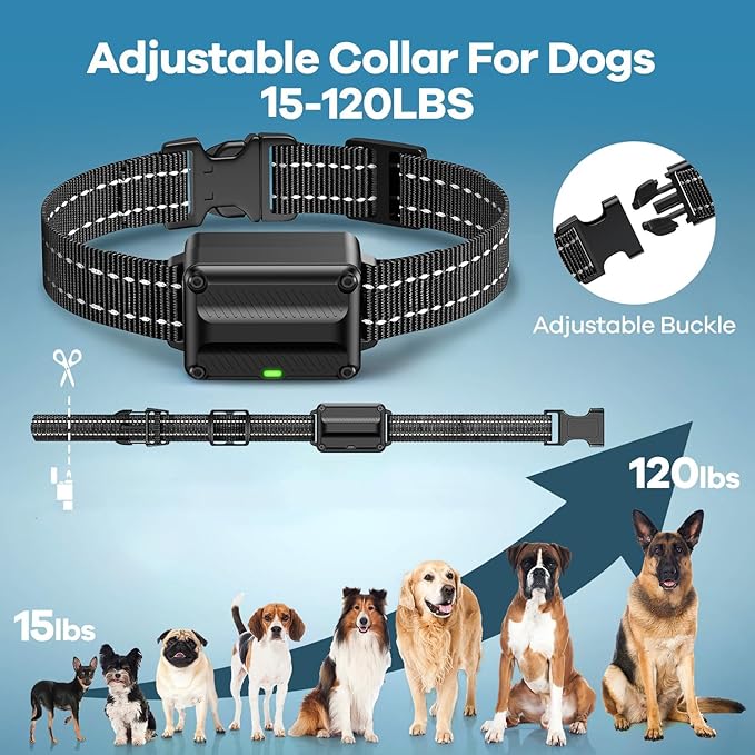 Dog Shock Collar - [2025 Newly Released] 3300Ft Dog Training Collar with Remote for Small Medium Large Dogs, IPX7 Waterproof E Collar for Dogs Training Rechargeable with Unique Shock-Lock