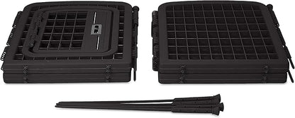 Amazon Basics 8-Panel Octagonal Plastic Pet Pen Fence Enclosure With Gate, 59 x 58 x 28 Inches, Black