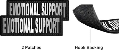 Dogline MaxAire Vest Emotional Support Removable Patch Adjustable Harness Reflective for Puppies Small Medium and Large Dogs 17 by 21 Inch Girth Teal