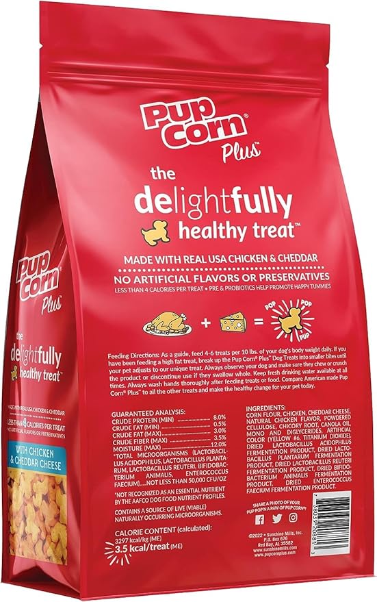(3 Pack) Pupcorn Healthy Dog Treats