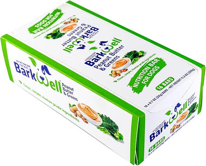 Peanut Butter Dog Treat Bars for Dogs, 0.7 Ounce, 16-Pack (Greens). 100% All Natural Dog Treat Made in The USA. Pill Pocket, Snuffle mat Treat