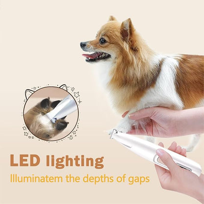 Dog Nail Grinder, Dog Paw Trimmer Quite, 2-Speed Pet Nail Grinder for Dogs, Efficient Paw Trimmer for Dogs, Professional Dog Cat Pet Nail Grinder and Paw Trimmer Grooming Kit for Eyes, Ears and Feet