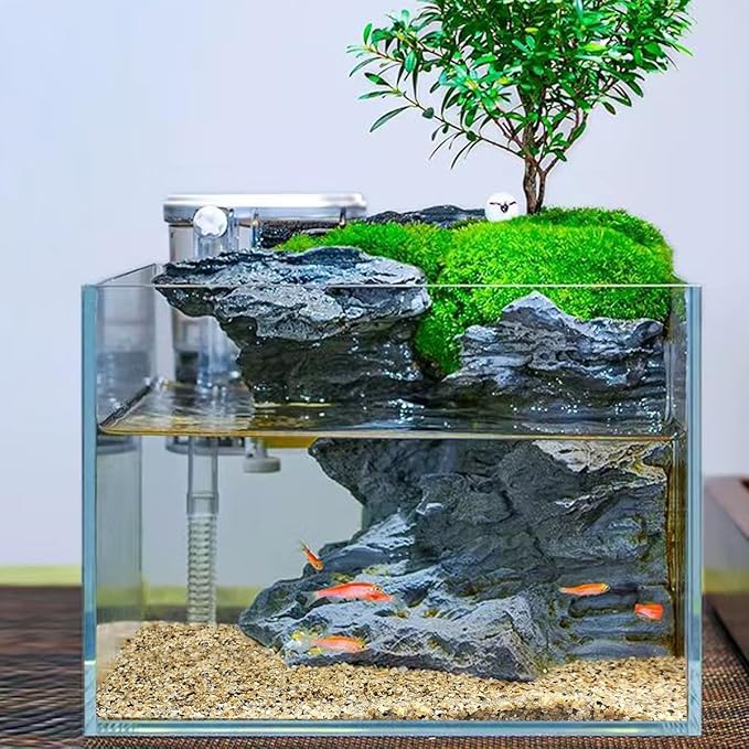 10lbs Aquarium Gravel, 1/8"(2-4mm) Natural River Rocks Succulent Cactus Pea Gravel for Plants, Fish Tank, Decorative Pebbles for Gardening, Flower Pots, Vase Fillers, Landscaping