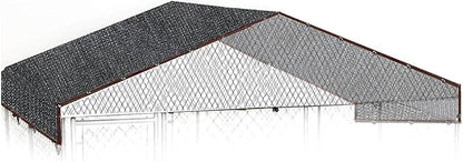 10 by 10 Feet Dog Kennel Cover Mesh Shade Panel with Grommets - Weather Guard Extra Large All Season Dog Run Cover & Roof - Fit for 10ft. X 10ft. Outdoor Cages and Large Pet