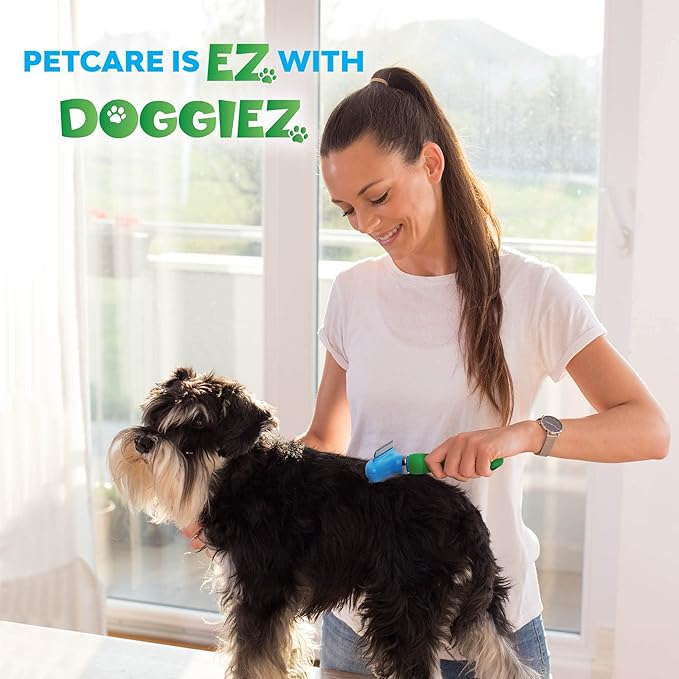 2-in-1 Dog Brush for Shedding & Undercoat Rake Dog Hair Brush - Cat Grooming Supplies Long Hair Dog Deshedding Brush - Dog Grooming Brush - Pet Brushes for Dogs - Short Haired Fur, Long Hair Cat Brush