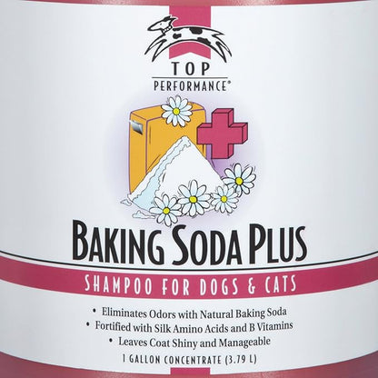 Top Performance Baking Soda Plus Dog and Cat Shampoo, 1-Gallon