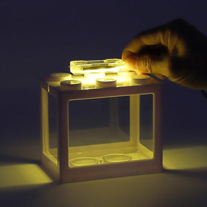 Mini Aquarium Lamp, USB Aquarium Light, LED Desktop Fish Tank Light, Small Decoration Aquarium Light, Aquarium Accessories, Yellow Light
