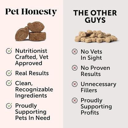 Pet Honesty Probiotics for Dogs for Occasional Diarrhea & Bowel Support, Digestive Enzymes with Prebiotics for Gut Health for Dogs, Immunity Health & Itch Relief (Pumpkin 90 ct)