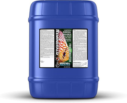Brightwell Aquatics Remineralīz – Restores GH & TDS for Freshwater Aquariums, Replenishes Essential Minerals for Soft Water, Supports Fish & Plant Health, 20L