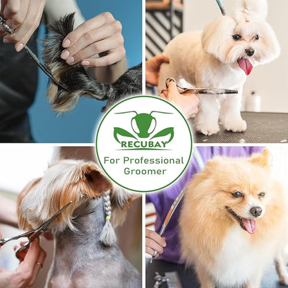 7.5" Thinning Dog Shear - Professional Blender Scissors for Medium Large Dogs, 35% Thinning Rate