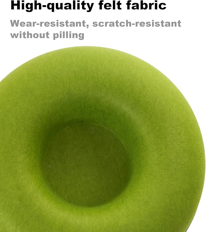 Large Cat Tunnel Bed for Indoor Cats with 3 Toys, Scratch Resistant Donut Cat Bed, Up to 30 Lbs (L 24x24x11, Green)