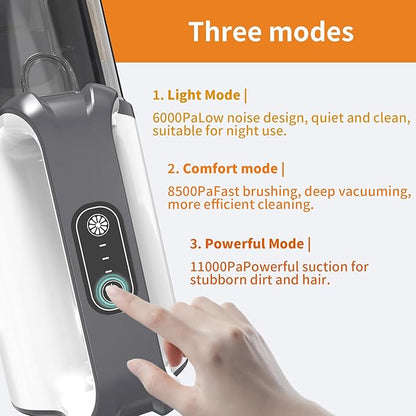 6-in-1 Pet Grooming Kit with Vacuum Brush | Low Noise Deshedding Tool, Dog Hair Clippers & Scissors | Shedding Control for Dogs Cats Clean up