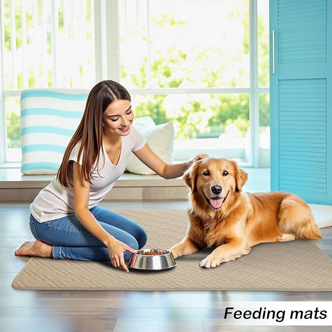 hyha Waterproof Dog Blanket, Soft Pet Bed Blankets, Waterproof Sofa Couch Cover for Dogs Washable, Reversible Pet Couch Covers for Sofa Furniture (68x82 Inch, Taupe/Beige)