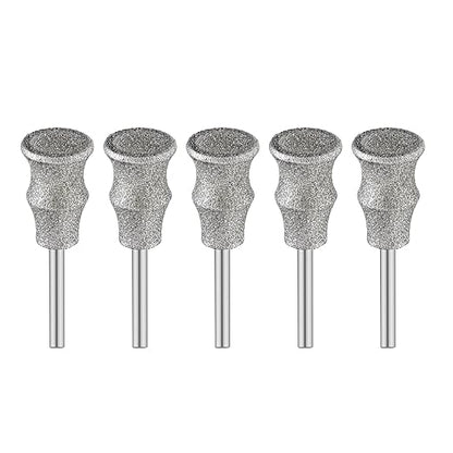 Diamond Dog Nail Grinder Bits - FOCSTOL Diamond Rotory Bit for Dogs&Pets, 5pcs 1/8'' Rotary Nail Grinder Bits for Animals Nail Care (Type B)