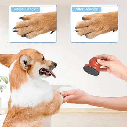 Dog Nail File for Woodenï¼_og Scratch Pad for Nails with 3 Replaceable Sandpaper,Suitable for Pet Stores, Home Cats and Other Small Pets to Use (Scarlet)