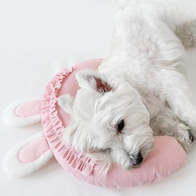 Pet Pillow for Dogs, Dog Calming Pillow, Cat Pillow, Soft Dog Neck Pillow, U-Shaped Pillow for Cat and Dog, Machine Washable Pet, Improve Pet Sleeping