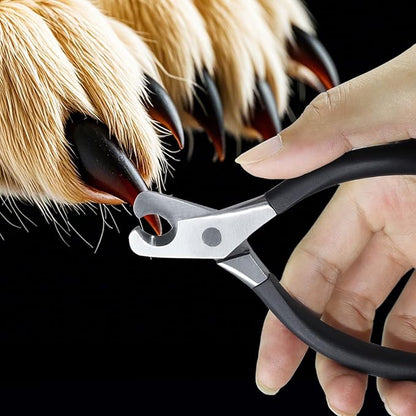 Large Dog Nail Clippers and File Set for Thick Nails Heavy Duty 420 Stainless Steel Grooming Kit, Anti-Slip Handle &PU Leather Case _afe Trimming for Giant Breeds