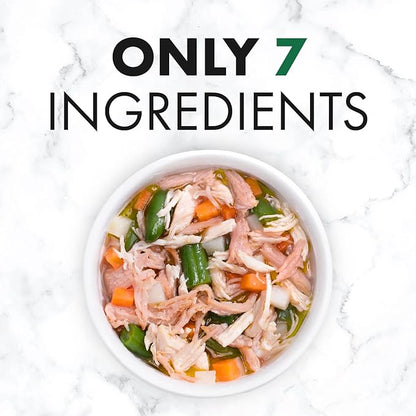 Nutro So Simple Meal Complement Wet Dog Food Chicken and Chicken & Duck Recipes in Bone Broth 10-Count Variety Pack, 2 oz. Tubs